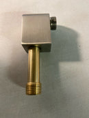 KOHLER Awaken Wall-Mount Supply Elbow with Check Valve, Vibrant Brushed Nickel