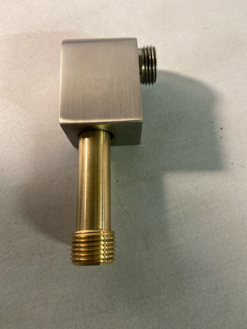 KOHLER Awaken Wall-Mount Supply Elbow with Check Valve, Vibrant Brushed Nickel