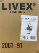 Livex Lighting 2061-91 Georgetown 1 Light Outdoor Wall Sconce - Brushed Nickel