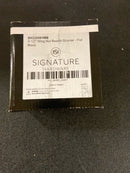 Signature Hardware 414310 3-1/2" Wing Nut Basket Strainer for Sinks up to 1/2" Thick - Flat Black
