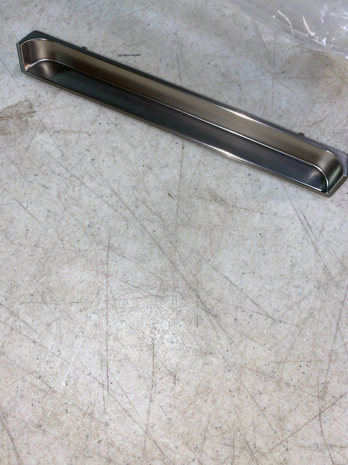 R. Christensen Recess 7-1/16 Inch Length Satin Nickel Recess Pull 9796-1015-B