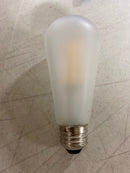 Satco 8 Watt ST19 LED - Clear - Medium base - 90 CRI - 3000K - 120 Volt