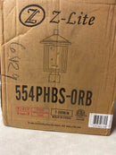 Z-Lite 554PHBS-ORB Aspen Single Light 15" Tall Outdoor Single Head Post Light - Oil Rubbed Bronze