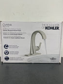 Kohler K-R30577-4D-BN Cursiva Single Hole Single-Handle Bathroom Faucet in Vibrant Brushed Nickel