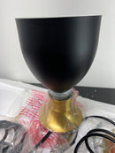 JONATHAN Y Lighting JYL6138A Edison 3 Light 33" Wide LED Linear Pendant - Black / Brass Gold