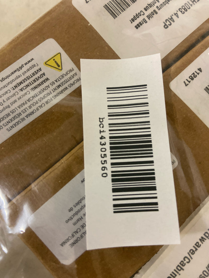 Signature Hardware 441730 Strasbourg 3-3/4 Inch Center to Center Bar Cabinet Pull - Antique Copper