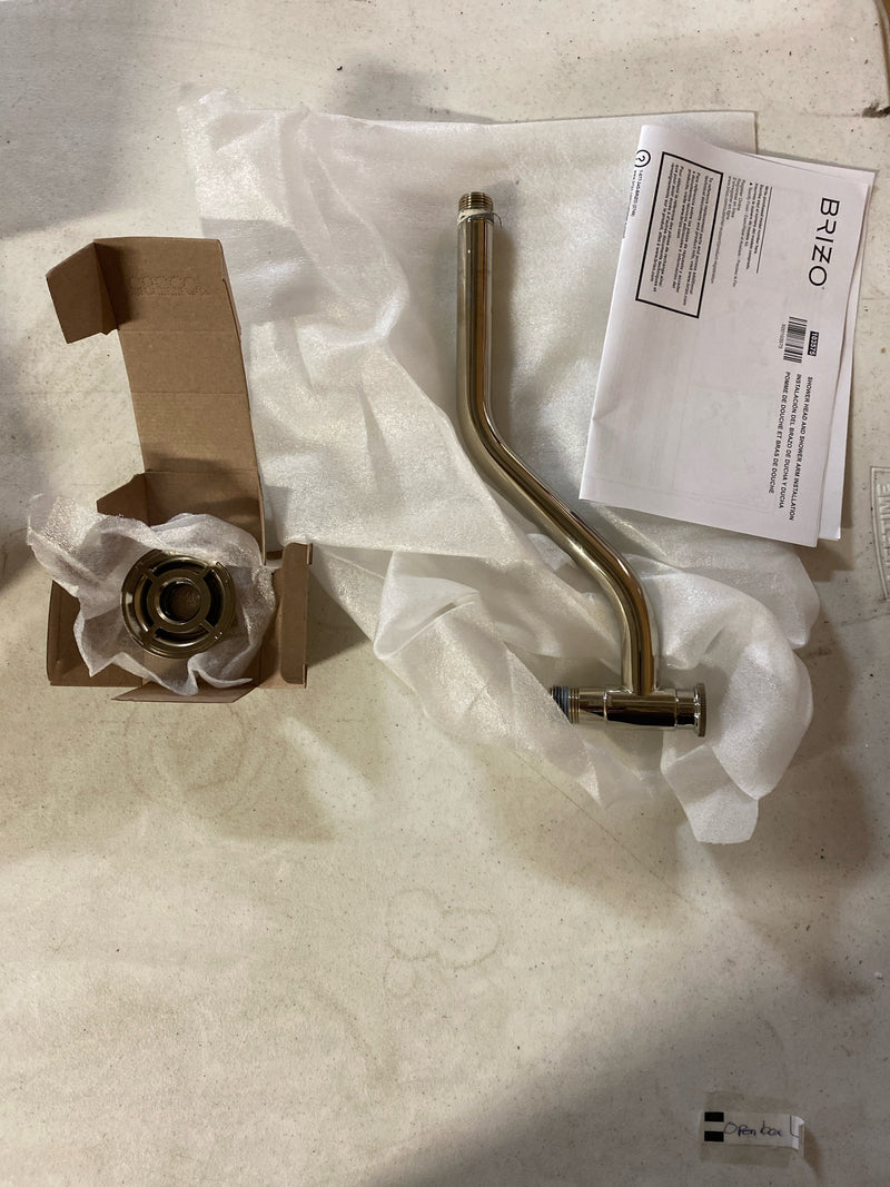 Brizo RP100325SL Invari 11" Wall Mounted Shower Arm and Flange - Luxe Steel