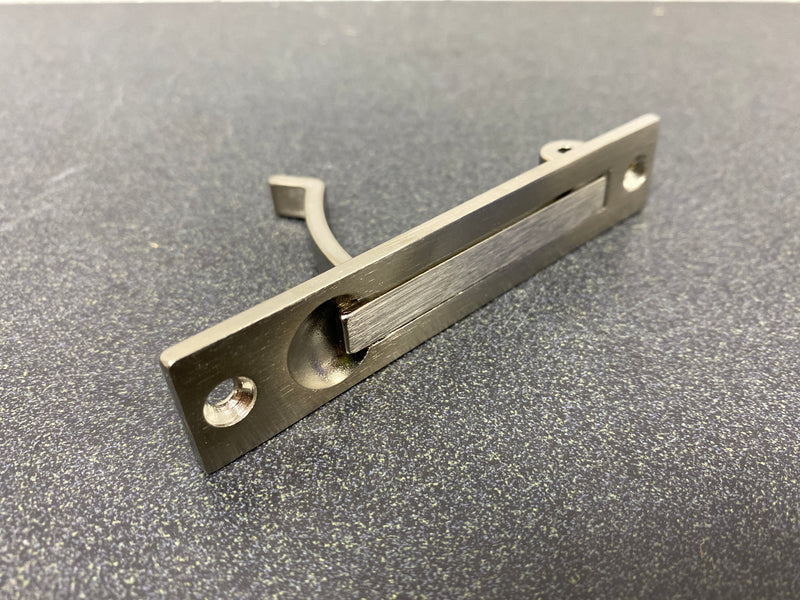 Baldwin 0465056 3/4 Inch x 3-7/8 Inch Solid Brass Edge Pull - Satin Nickel