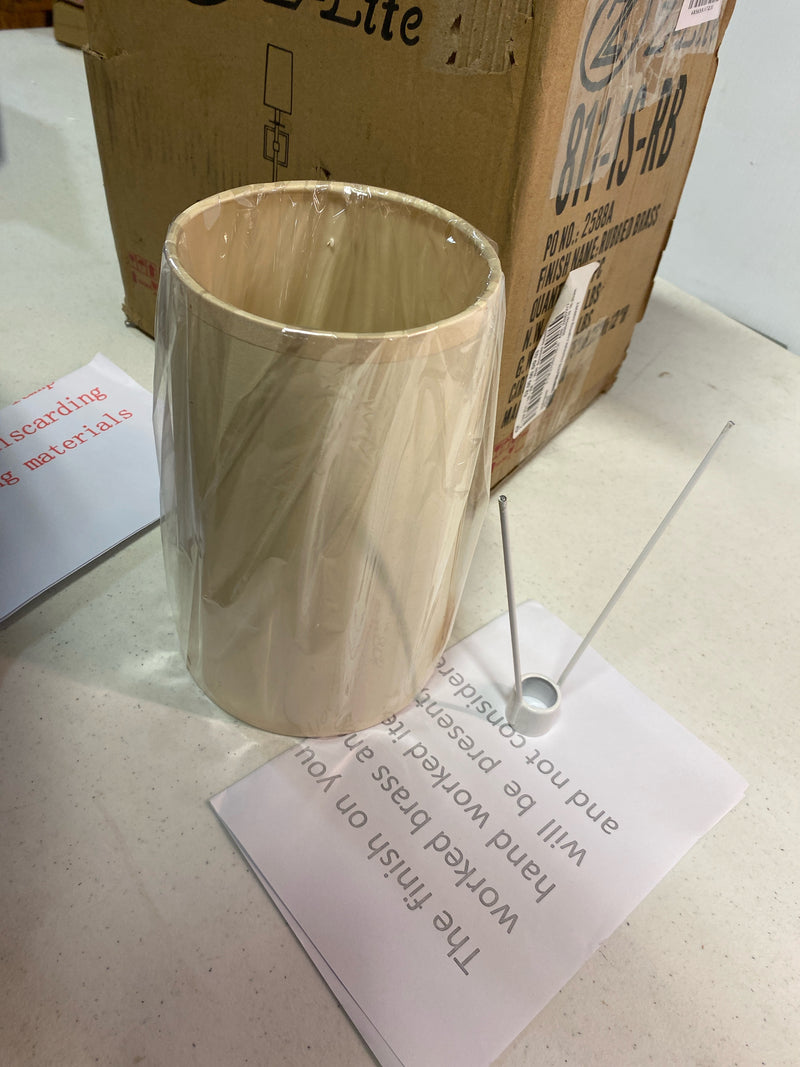 Z-Lite 1 Light Wall Sconce 811-1S-RB, Rubbed Brass