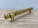 Belwith Keeler B076900-BGB Monroe 5-1/16" Center to Center Square Cabinet Bar Handle / Drawer Pull - Brushed Golden Brass