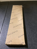 Baldwin 0015.044 Magazine Sized Spring Tension Brass Letter Box Plate - PVD Satin Brass