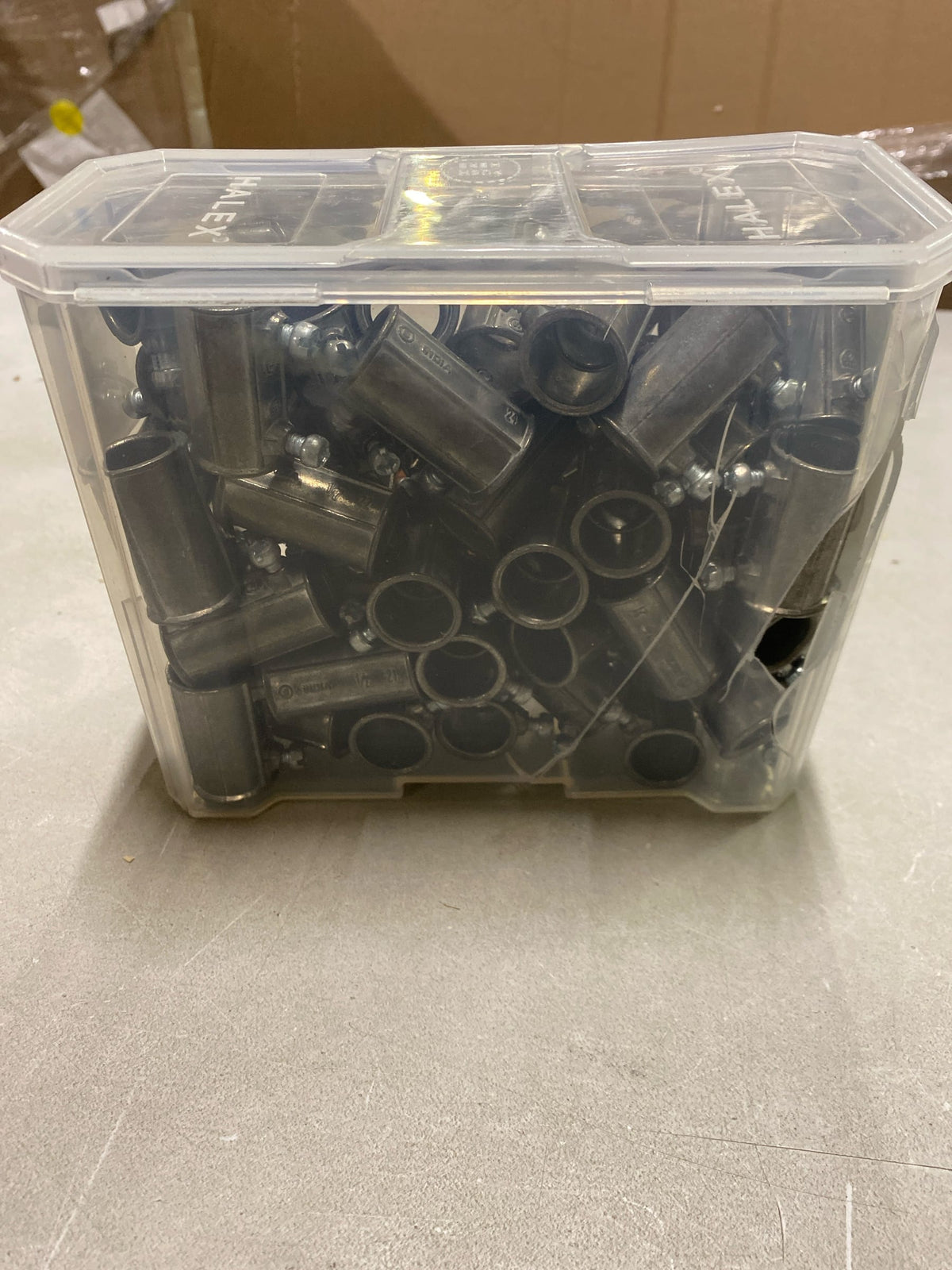 Halex 12201B 1/2 in. Electrical Metallic Tube (EMT) Set-Screw Coupling (50-Pack)