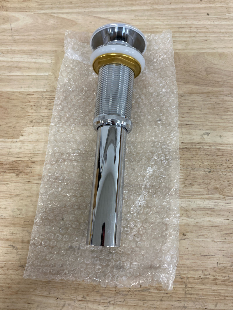 Novatto PUD-CH Single Bathroom Vanity Sink Pop Up Drain Without Overflow in Chrome