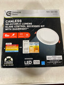Elite Series 6 in. LED DuoBright, 3-Level Lumen Select, Baffle Canless Recessed Light, Adjustable CCT