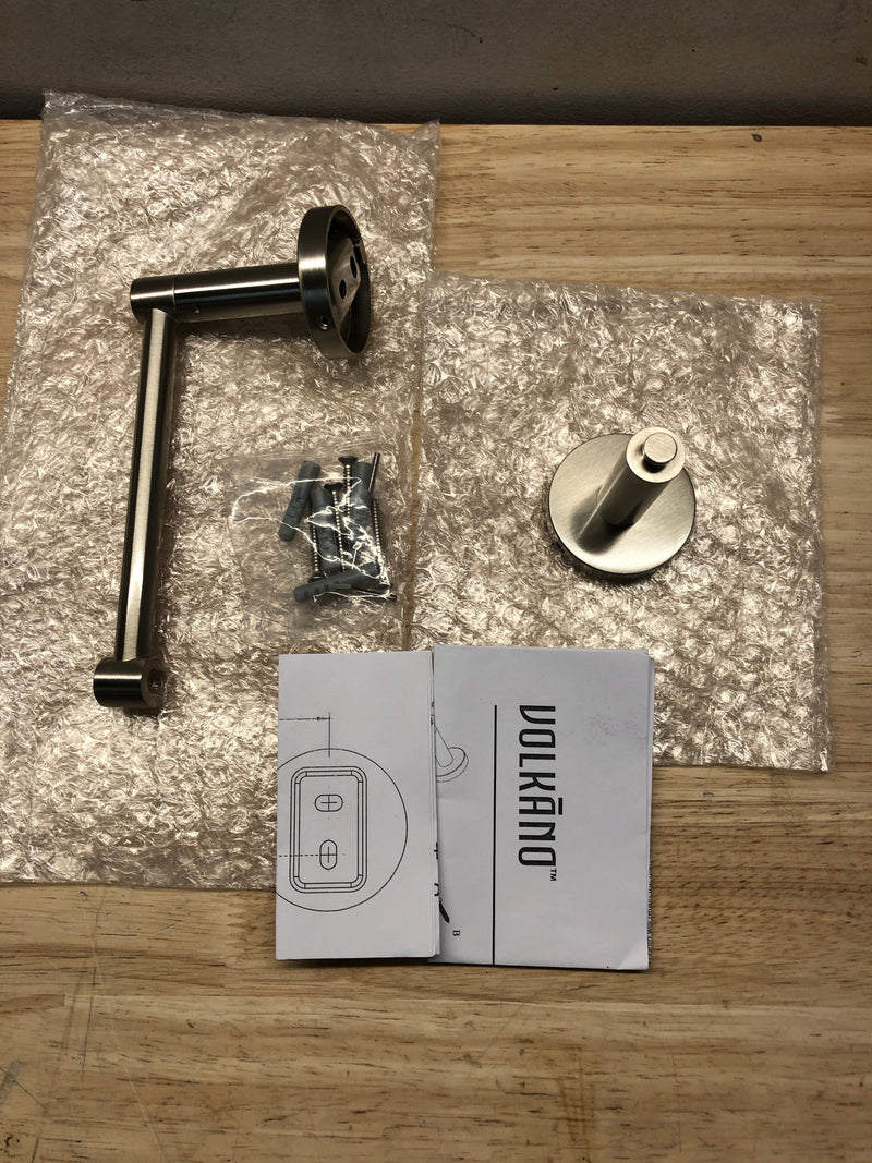 ICO Bath V67074 Lava Pivot Wall Mounted Pivoting Toilet Paper Holder - Brushed Nickel