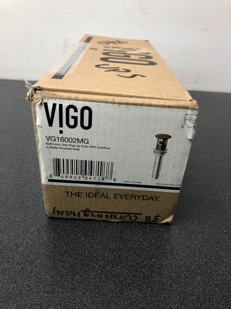 Vigo VG16002MG 1-3/4" Pop-Up Drain Assembly - Matte Gold