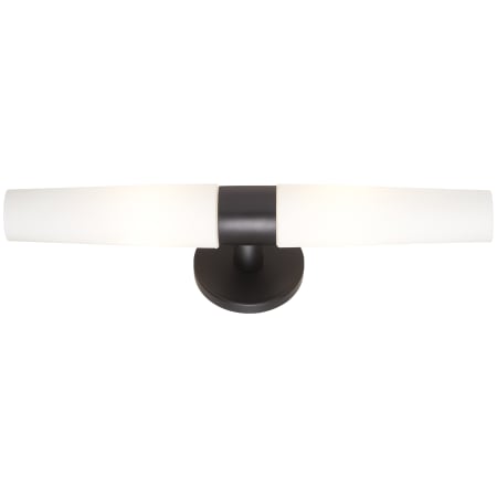 Kovacs P5042-66A Saber 2 Light 20" Wide Bath Bar with Etched Opal Glass Shade - Coal