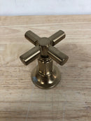 Brizo T66678-GL Invari Volume Control Valve Trim with Cross Handle - Luxe Gold