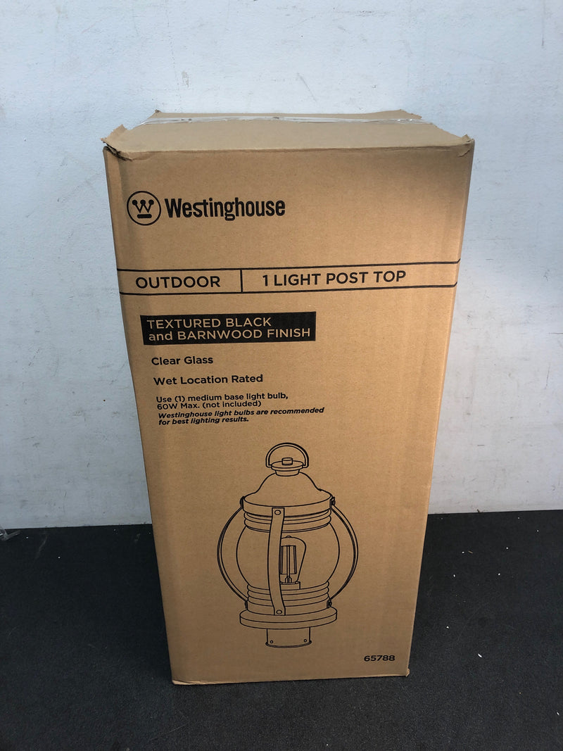 Westinghouse 6578800 Canyon 19" Tall LED Outdoor Single Head Post Light - Textured Black