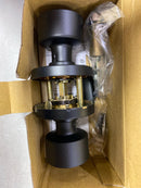 Miseno MLK3080BK Tuscora Shaker Privacy Door Knob Set with Round Rose - Matte Black