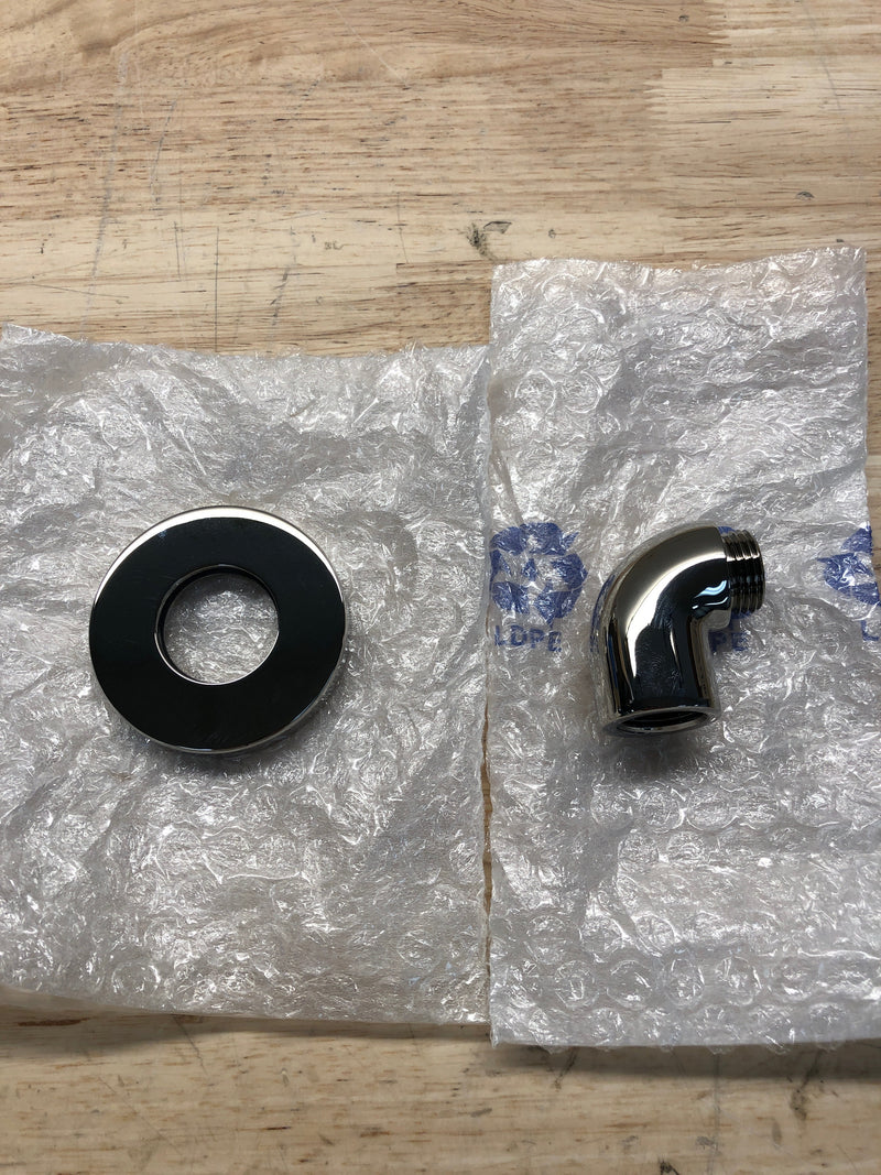 Kohler K-22172-SN Purist Stillness Wall Supply Elbow with Check Valve - Vibrant Polished Nickel