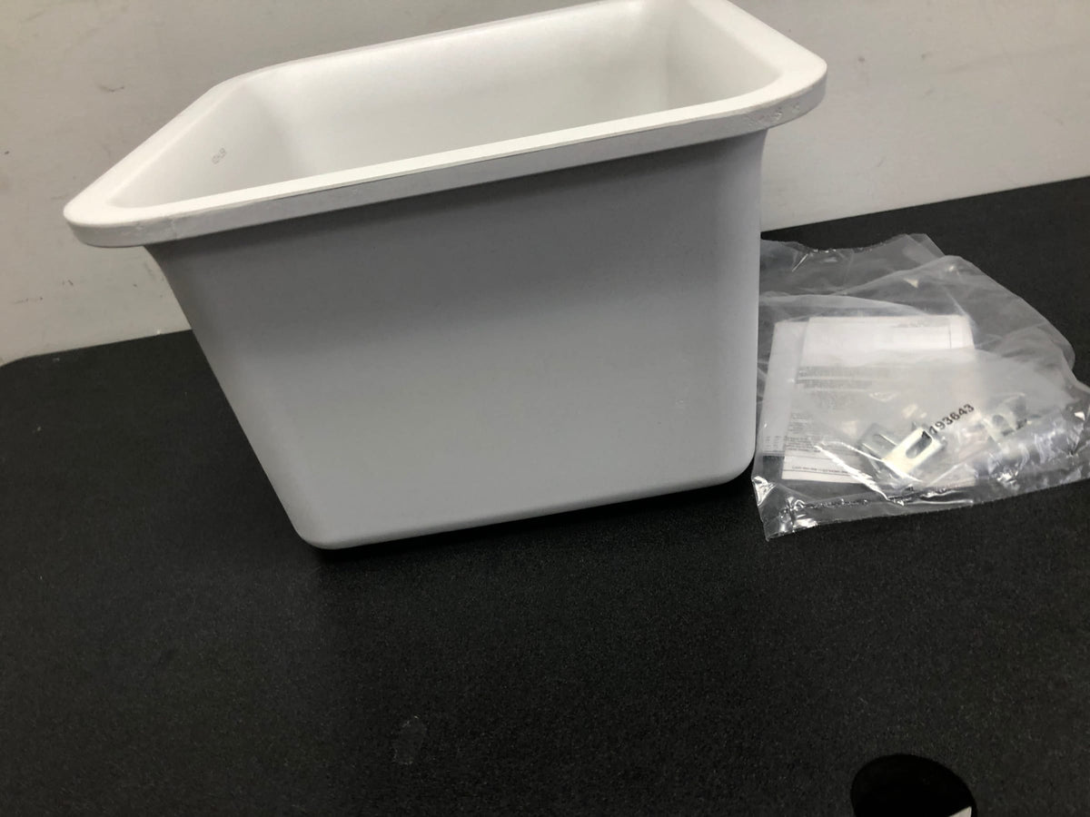 Kohler K-8223-CM6 Cairn 15-1/2" Undermount Single Basin Stone Composite Bar Sink - Matte White