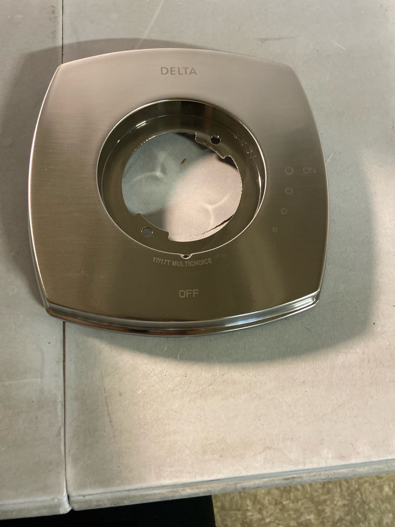 Delta T17076-PR Stryke Monitor 17 Series Dual Function Pressure Balanced Valve Trim Only with Integrated Volume Control - Less Rough-In Valve - Lumicoat Chrome