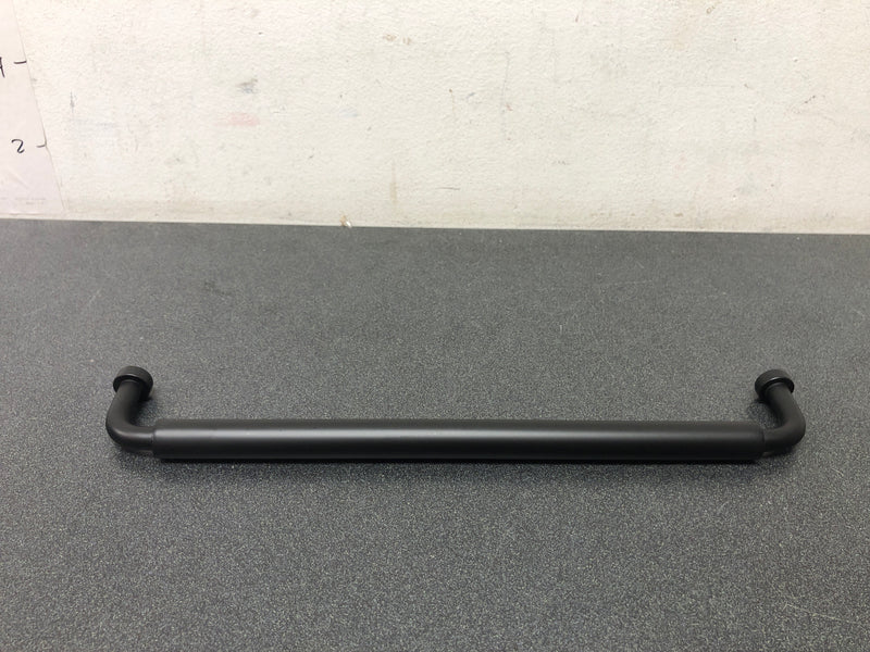 Baldwin 4955190 Hollywood Hills 12 Inch Center to Center Handle Cabinet Pull from the Estate Collection - Satin Black