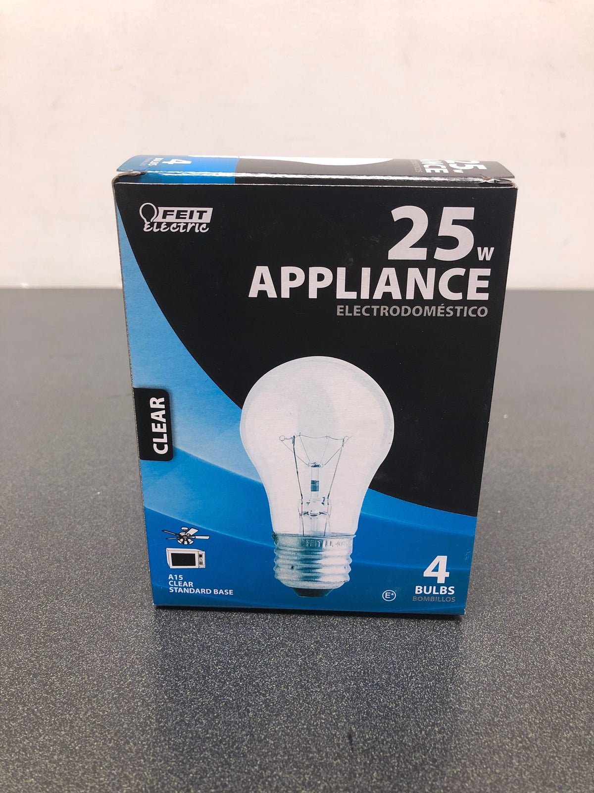 Feit Electric 25A15/CL-130 25-Watt Incandescent A15 Bulb