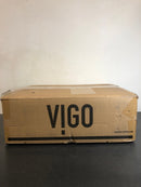 Vigo Jasmine 18" Matte Stone Vessel Bathroom Sink