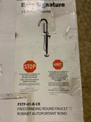 A and E Bath and Shower Milan Milan Floor Mounted Tub Filler with Built-In Diverter - Includes Hand Shower - Polished Chrome