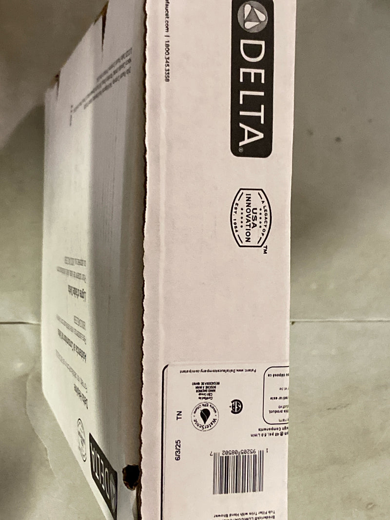 Delta T5784-CZ-PR-LHP-WL Broderick Two Handle Wall Mounted Tub Filler with Hand Shower - Less Handles and Rough-In - Lumicoat Champagne Bronze