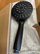 Bwe B-9H-7805-B Single Handle 5-Spray Wall Mount Handheld Shower Head Shower Faucet 1.8 GPM with Adjustable Heads in. Matte Black