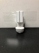 Secur360 HZ-9309-WH 2000 Lumens Integrated LED Motion Sensor Wired Edge Lit White Outdoor Security Flood Light with Video Wi-Fi Connected