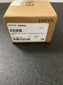 Emtek 810IWUS4 Ice White Porcelain Passage Door Knob Set - Satin Brass