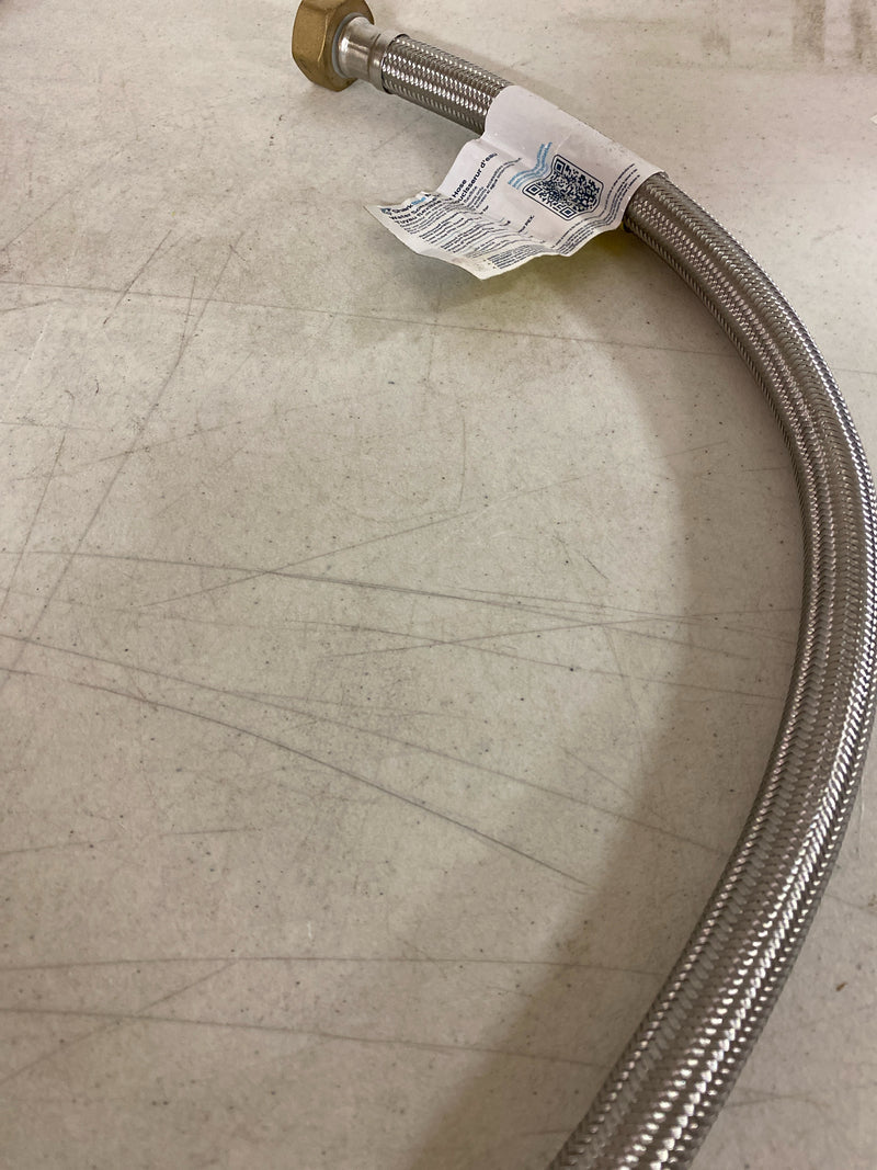 Sharkbite UR3086FX24 Max 3/4 in. Push-to-Connect x 1 in. Fip x 24 in. Braided Stainless Steel Water Softener Connector