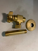 KOHLER 1/2" angle supply with stop, cross handle and rigid vertical tube
