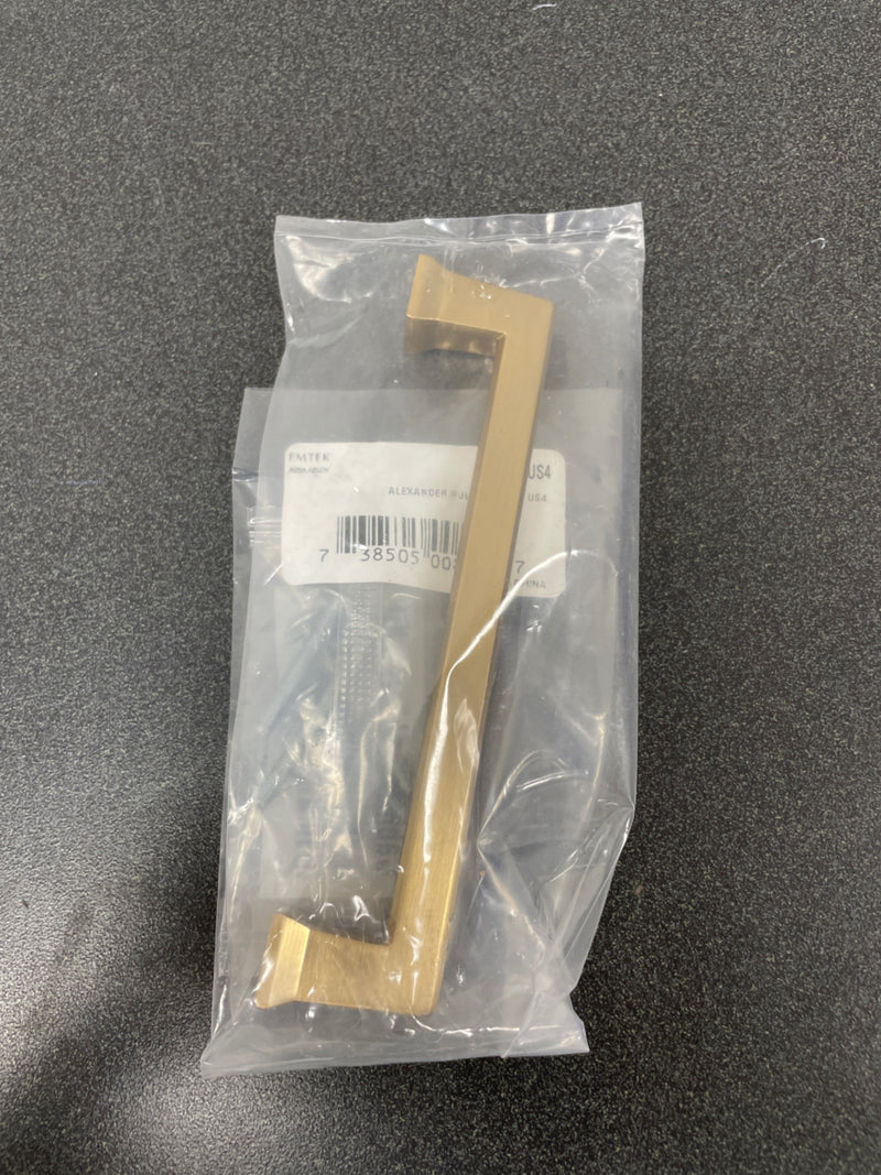 Emtek 86484US4 Alexander 5 Inch Center to Center Handle Cabinet Pull - Satin Brass