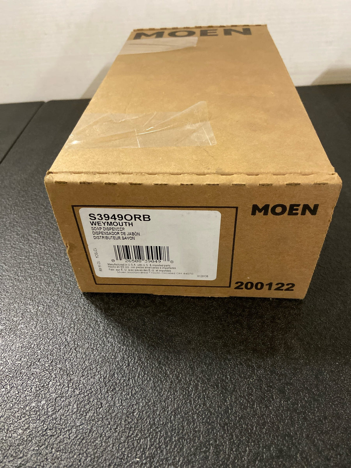 Moen S3949ORB Weymouth Deck Mounted Soap Dispenser with 18 oz Capacity - Oil Rubbed Bronze