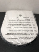 Duravit 0026290000 Elongated Closed-Front Toilet Seat with Soft Close - White