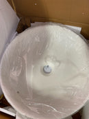 Sivida 15-3/4" Circular Solid Surface Vessel Bathroom Sink