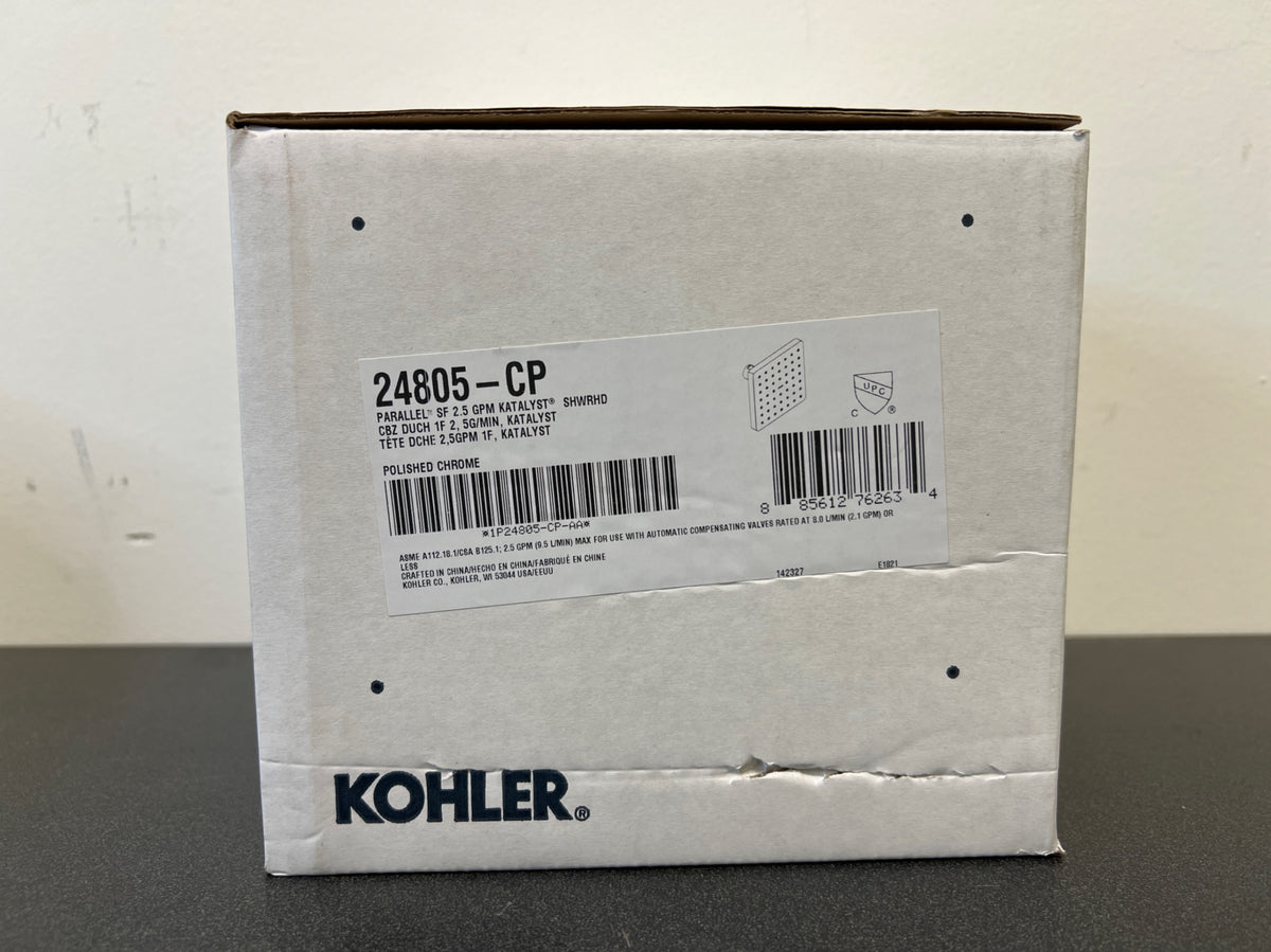 Kohler Parallel 2.5 GPM Single Function Shower Head With Katalyst Air-Induction Spray Technology