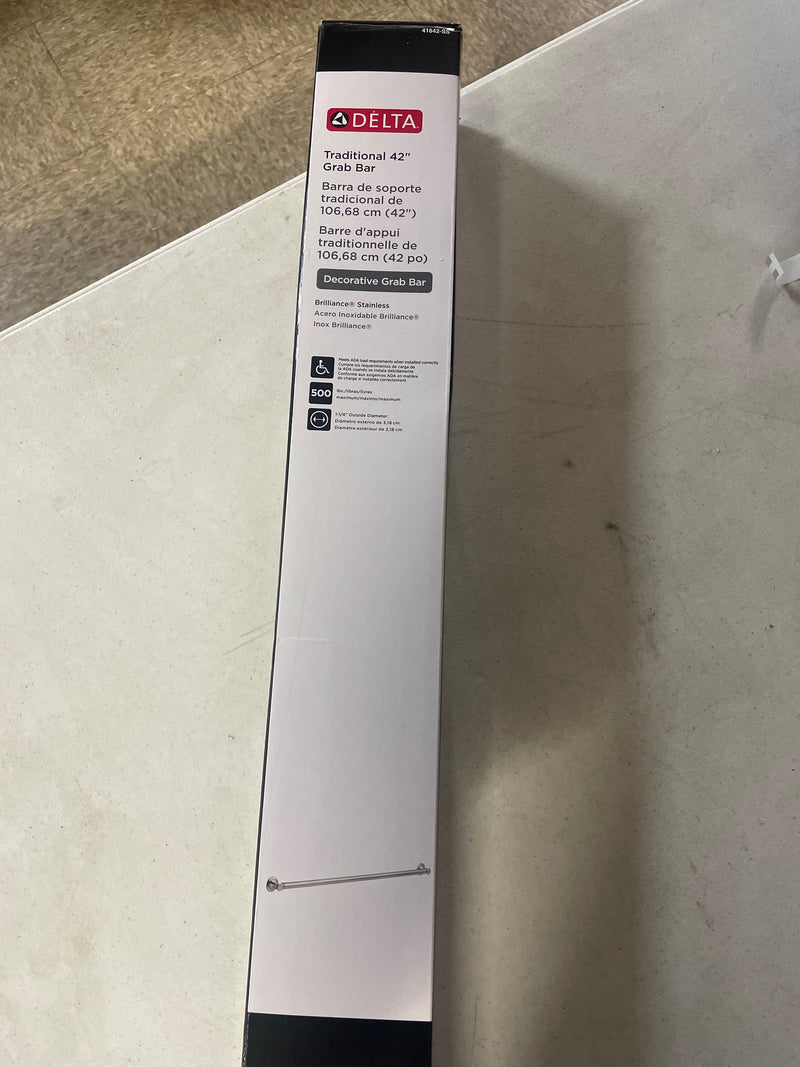 Delta 41642-SS 42" Traditional Grab Bar - Brilliance Stainless