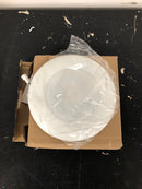 Volume Lighting V8641-6 Single Light 7" Wide Integrated LED Outdoor Flush Mount Ceiling Fixture / Wall Sconce - 17 Watt - White