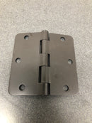 Deltana S35R510B 3-1/2 x 3-1/2 Plain Bearing 5/8" Radius Corner Full Mortise Hinge - Pair - Oil Rubbed Bronze
