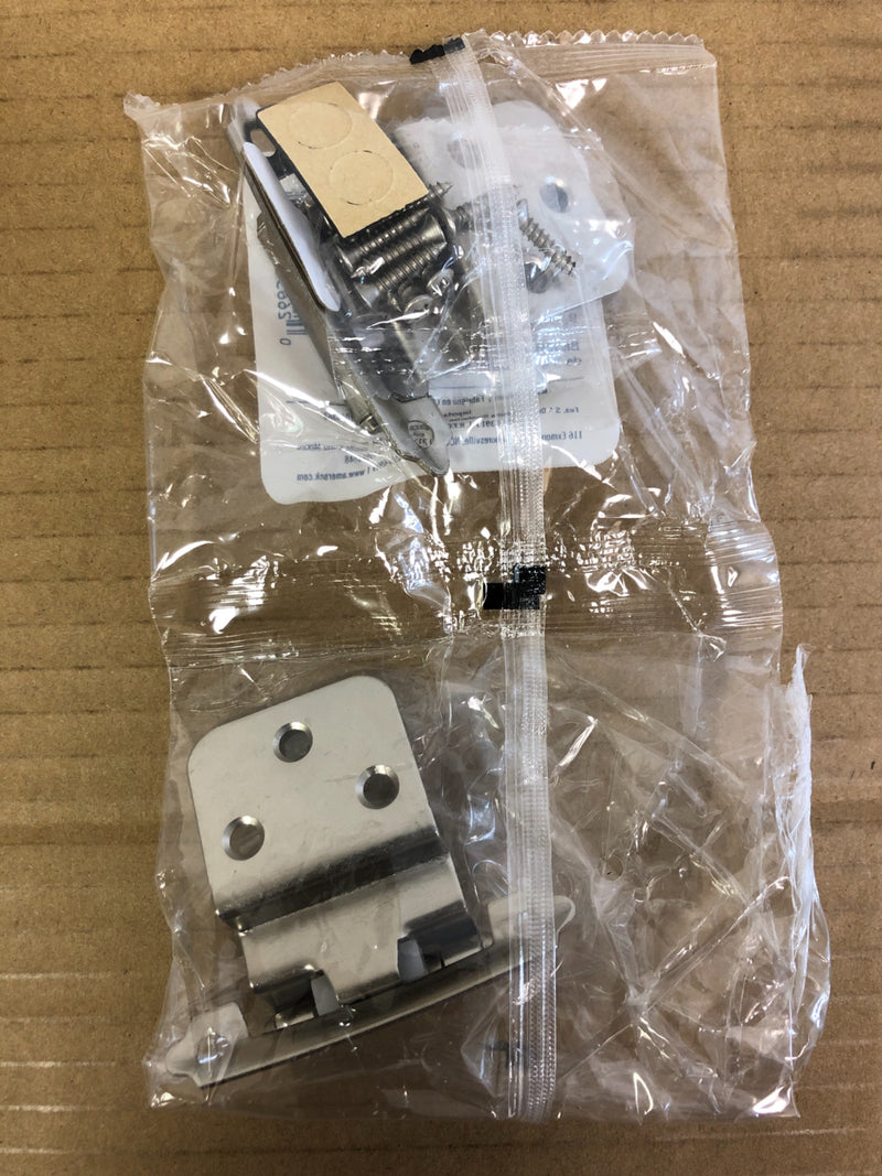 Amerock Functional 3/8 Inch Partial Inset Traditional Cabinet Door Hinge with Self Close Function - Pair