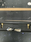 Alno D860-12-SB Contemporary Acrylic 12 Inch Center to Center Large Cabinet Handle / Drawer Pull - Satin Brass