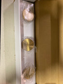 Gatco 1282B Glamour Triple Robe Hook Rack - Brushed Brass