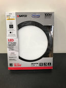 Satco Lighting 9" Wide Integrated LED Flush Mount Round Drum Ceiling Fixture - 3000K