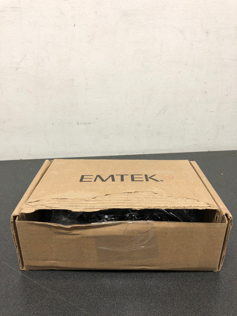 Emtek 2155US19 Narrow Modern Rectangular 7-1/4" Tall Privacy Pocket Door Lock - Flat Black